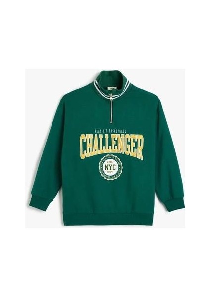 5WKB10194TK 824 Yesıl Erkek Cocuk Jersey Sweatshırt modelleri