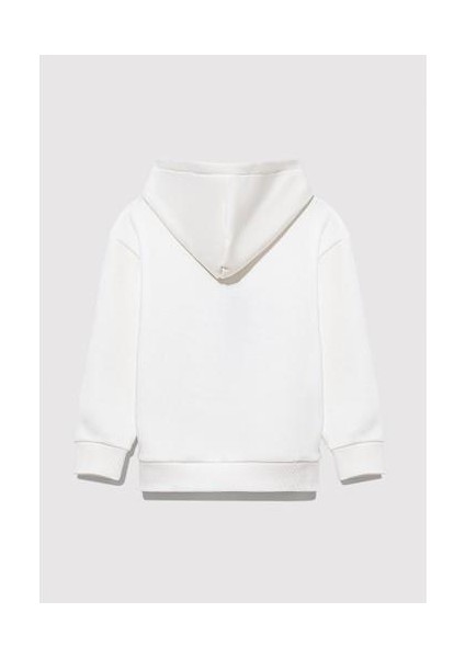 Adventure Is Callıng Baskılı Kapüşonlu Beyaz Erkek Sweatshirt M6S10077-70057 fırsatları