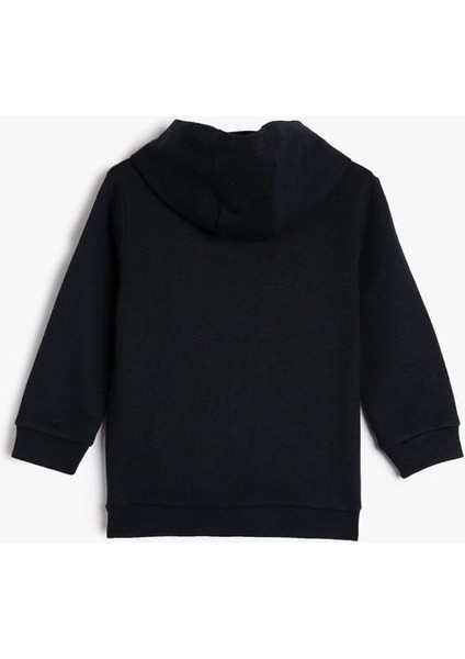 Kapşonlu Sweatshirt Şardonlu Uzay Temalı Baskılı fiyatları