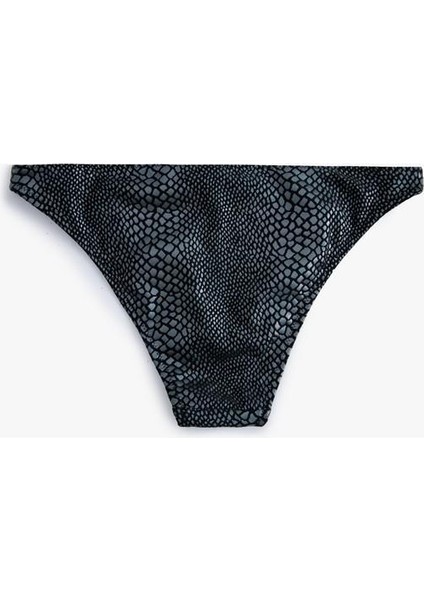 Yılan Derisi Desenli Bikini Altı Normal Bel fiyatları