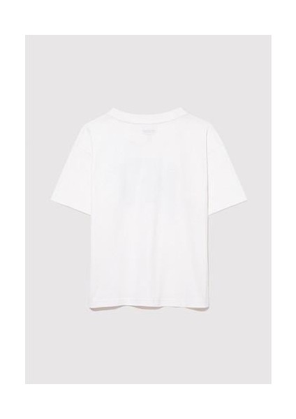 Mv Logo Baskılı Beyaz T-Shirt 6610213-70057 modelleri