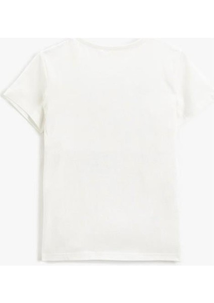 Beyaz Baskılı T-Shirt modelleri