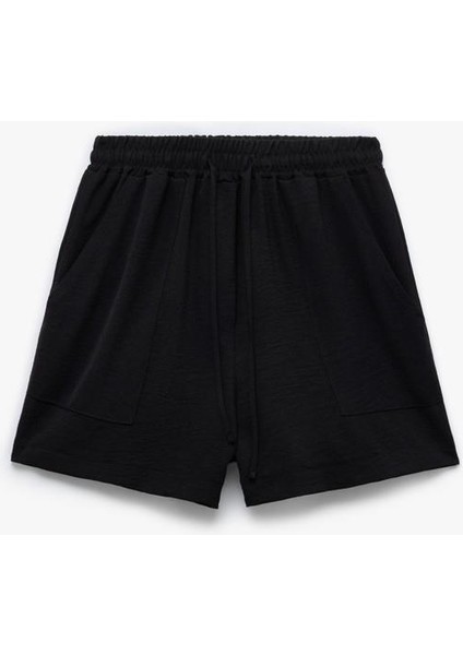 Beli Bağcıklı Cepli Mini Şort indirimleri