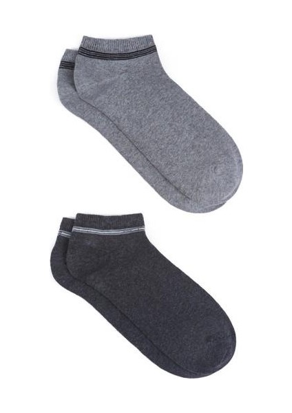 2li Gri Patik Çorap 090984-25765 indirimleri