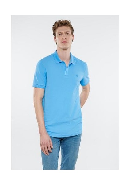 Erkek Mavi Polo Tişört 064946-70840