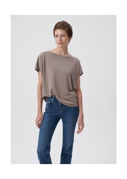 Lux Touch TENCEL TM Lacivert Modal Basic Tişört 167245-70487