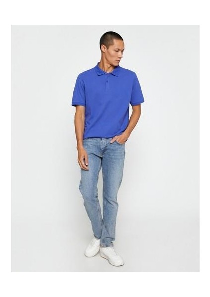 Basic Tişört Polo Yaka Düğmeli Dar Kesim fiyatları