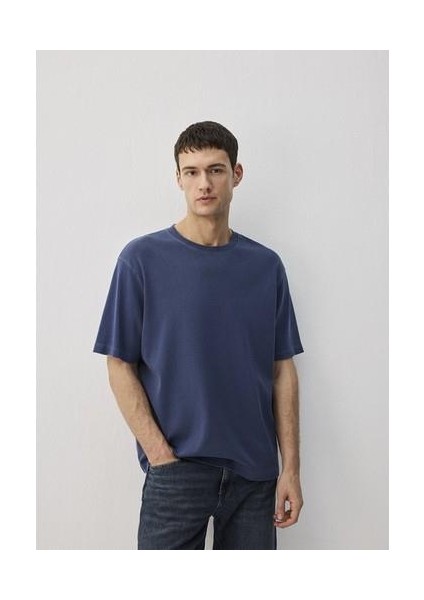 Lacivert Tişört Loose Fit / Bol Rahat Kesim 0612494-70497