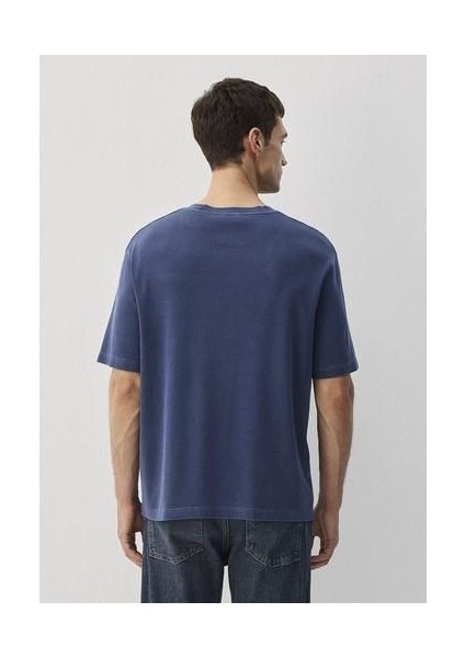Lacivert Tişört Loose Fit / Bol Rahat Kesim 0612494-70497 modelleri