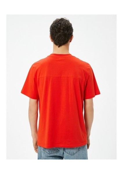 4SAM10913HK 401 Kırmızı Erkek Jersey Kısa Kollu T-Shirt fiyatları