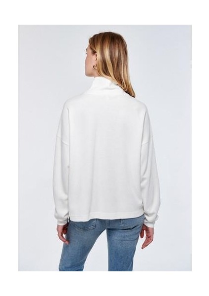 Lux Touch TENCEL TM Beyaz Modal Sweatshirt 1611224-70057