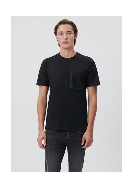 Şerit Detaylı Mavi Polo Tişört 065900-30715