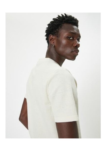 Basic Tişört Bisiklet Yaka Kısa Kollu