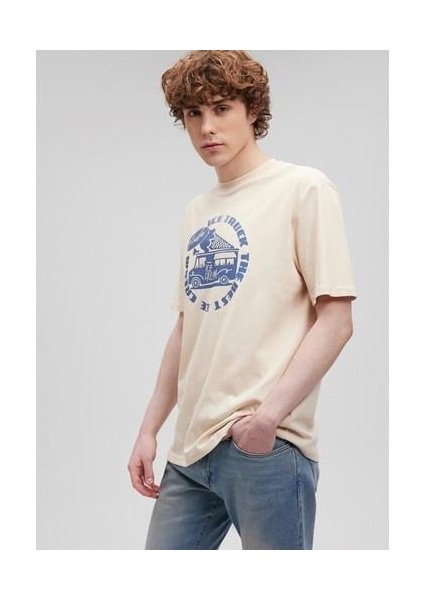 Baskılı Bej Tişört 0612136-70072 fiyatları