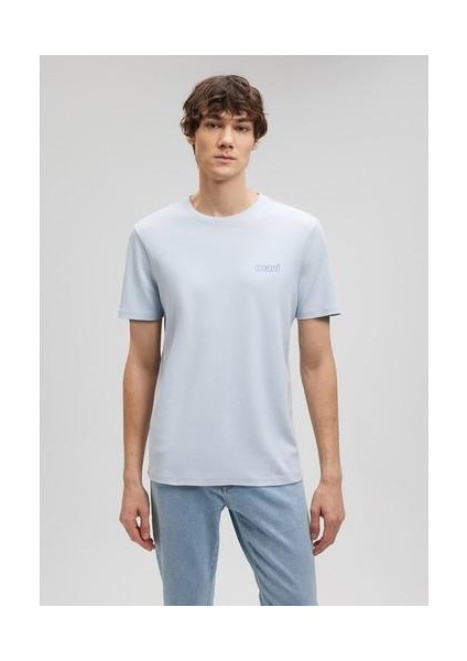 Logo Baskılı Mavi T-Shirt 0610360-70813 modelleri