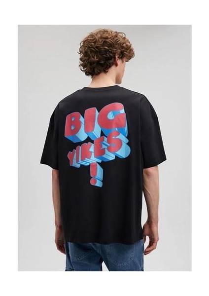 M0612103-900 Siyah Erkek Oversize Big Yıkes T-Shirt fırsatları