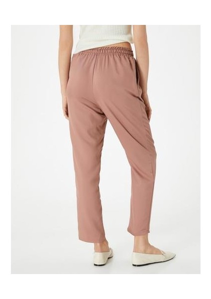 Chino Pantolon Bağcıklı Yüksek Bel Cep Detaylı fiyatları