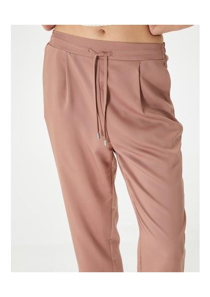 Chino Pantolon Bağcıklı Yüksek Bel Cep Detaylı modelleri