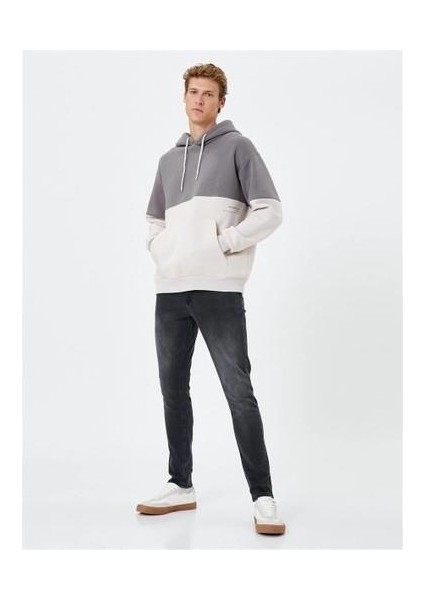 4Wam70045Mk 931 Antrasit Erkek Pamuk Jersey Sweatshirt