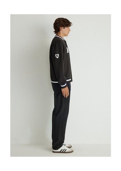 M Logo Baskılı Siyah Kolej CEKETI0S10167-900 modelleri