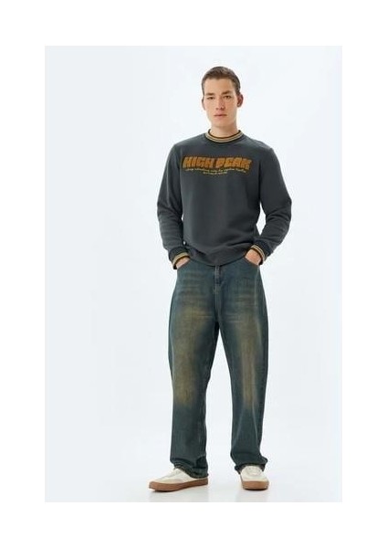 5WAM70003MK 853 Hakı Erkek Pamuk Jersey Sweatshırt