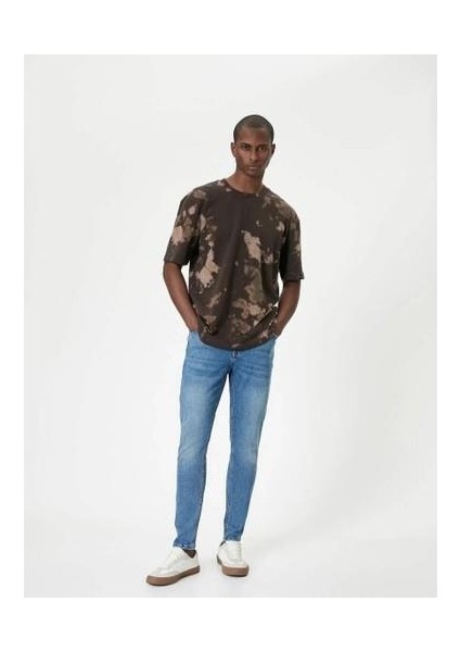 4SAM40059ND Koton Erkek Jean Pantolon Orta Indigo