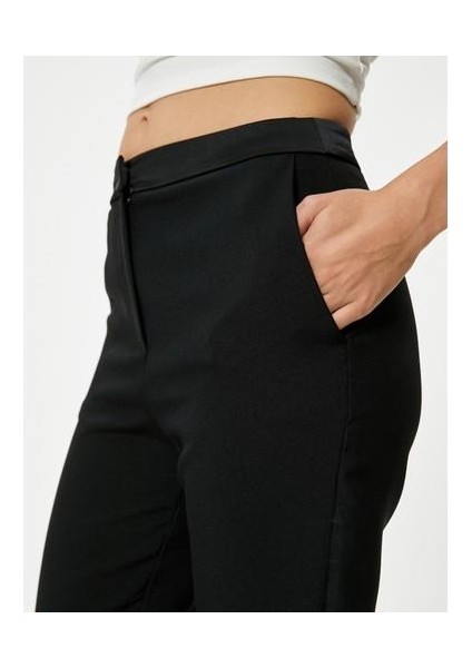 Kumaş Pantolon Havuç Kesim Cepli Standart Bel modelleri
