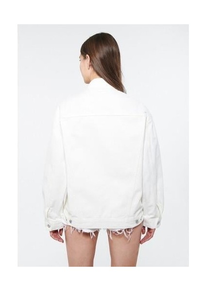 Luna 90lar Kırık Beyaz Jean Ceket 1110177-84112