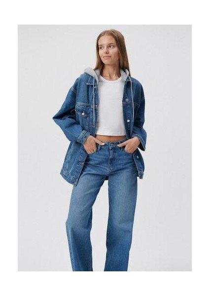 Lexa 90lar Indigo Mavisi Jean Ceket 110641-35265