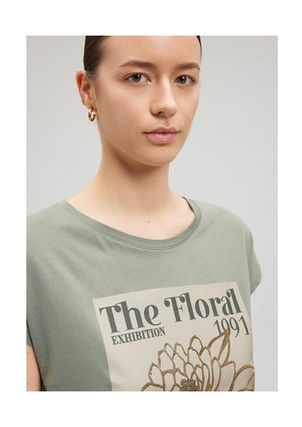 Kadın Haki Tişört - M1612237-80692 fırsatları