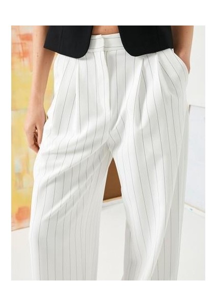Palazzo Pantolon Bol Paça Yüksek Bel Cepli fırsatları
