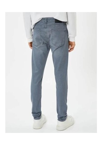 Erkek Jean Pantolon Açık Indigo 4WAM40021ND Mıchael modelleri