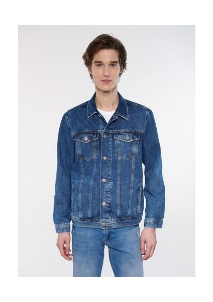 Erkek Drake Mavi Jean Ceket 010143-32230 fiyatları