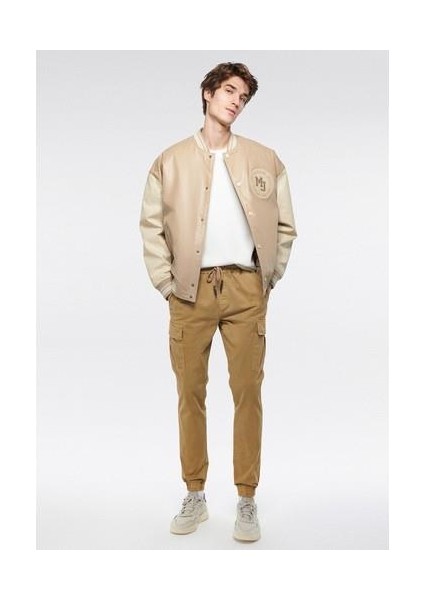 Erkek Bej Kargo Pantolon 000125-80713