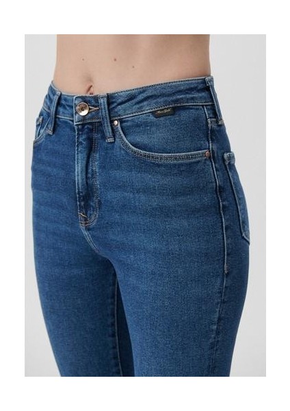 Kadın Serenay Mavi Gold Shape Jean Pantolon 100980-33687 indirimleri