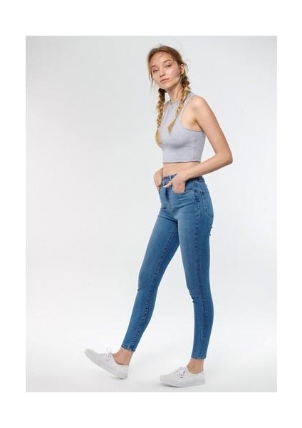 Kadın A.C.A.İ.P Indigo Jean Pantolon 101065-34716