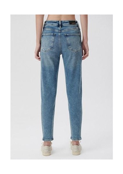 Kadın CINDY Gölgeli Mavi Gold Shape Jean Pantolon 100277-84421 modelleri