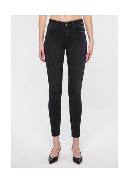 Kadın Tess Duman Gri Gold Luxury Jean Pantolon 100328-31910 modelleri