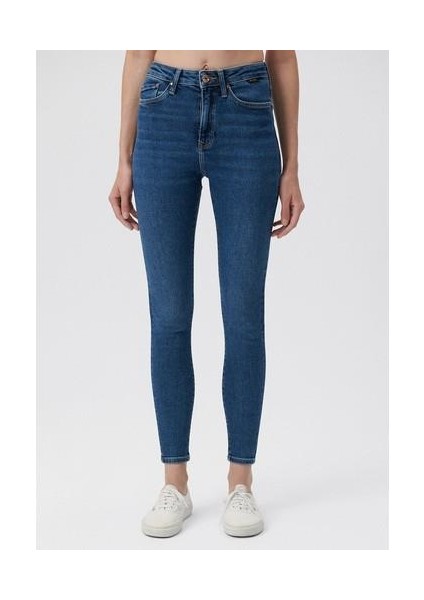 Kadın Serenay Mavi Gold Shape Jean Pantolon 100980-33687 modelleri