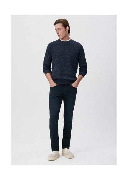 Jake Mavi Black Puslu Gece Mavisi Jean Pantolon 0042227245