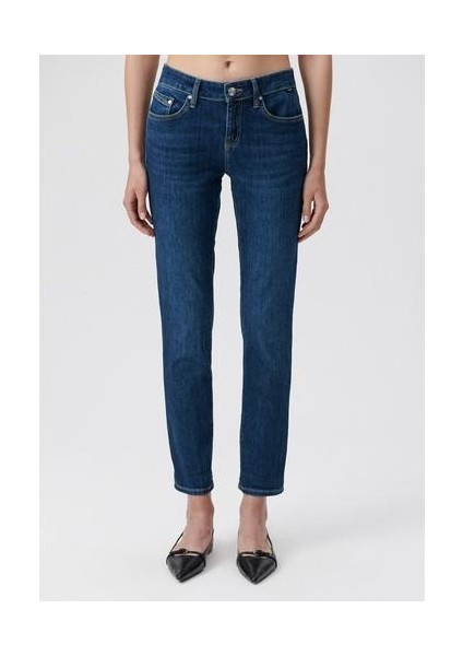 Ada Casual Vintage Koyu Mavi Jean Pantolon 1020535596