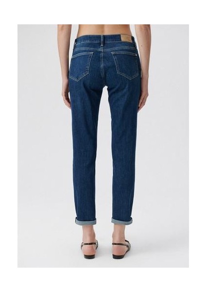 Ada Casual Vintage Koyu Mavi Jean Pantolon 1020535596