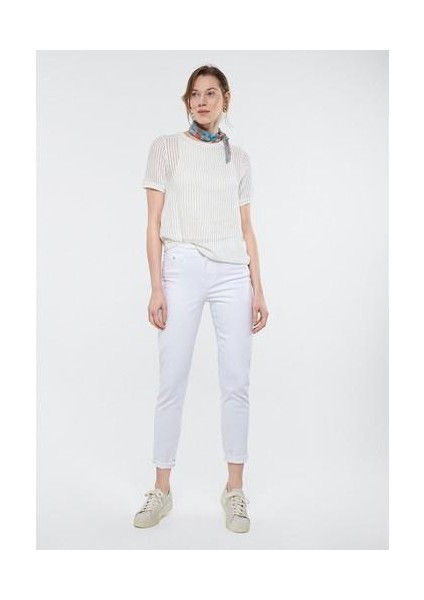 Kadın Cindy Beyaz Everyday 90S Jean Pantolon 100277-81362