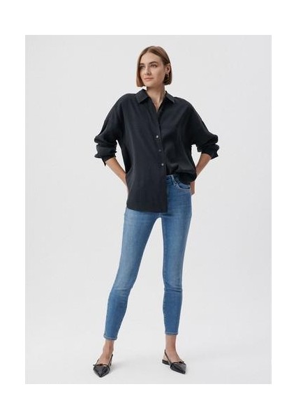 Kadın Tess Mavi Glam Jean Pantolon 100328-80978