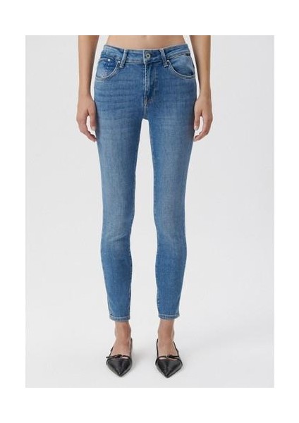 Kadın Tess Mavi Glam Jean Pantolon 100328-80978