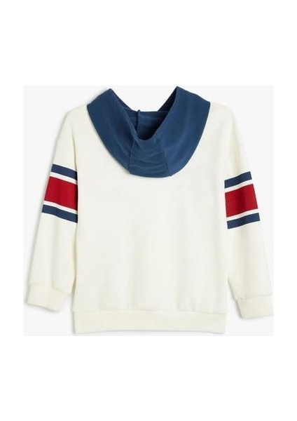 5WKB10207TK 010 Ekru Erkek Cocuk Pamuk Jersey Sweatshırt fiyatları