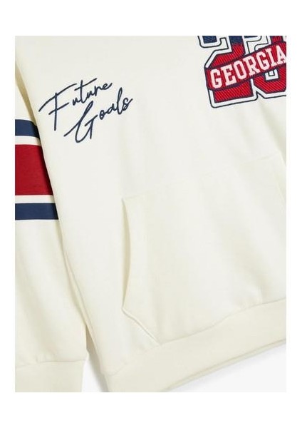 5WKB10207TK 010 Ekru Erkek Cocuk Pamuk Jersey Sweatshırt modelleri