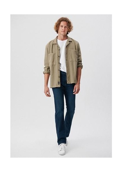 Martin Mavi Premium Puslu Koyu Mavi Jean Pantolon 0037885202