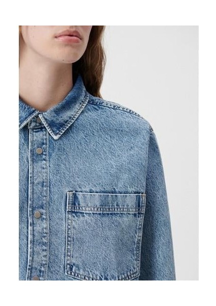 Kadın Alin Açık Mavi Street Jean Gömlek 1210385-85295 fırsatları