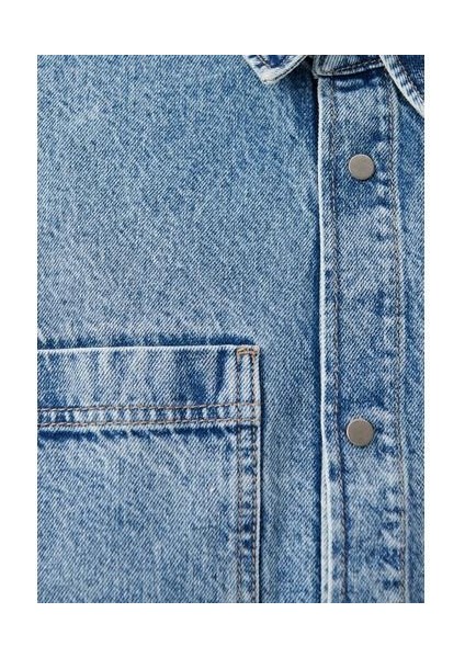 Kadın Alin Açık Mavi Street Jean Gömlek 1210385-85295 indirimleri